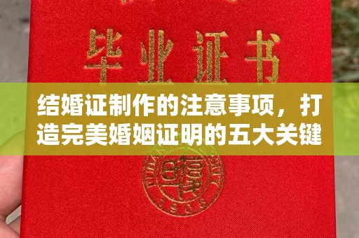 白云结婚证制作的注意事项，打造完美婚姻证明的五大关键点