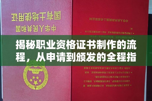 白云揭秘职业资格证书制作的流程，从申请到颁发的全程指南
