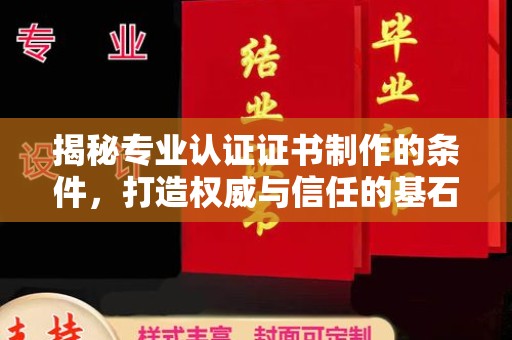 白云揭秘专业认证证书制作的条件，打造权威与信任的基石