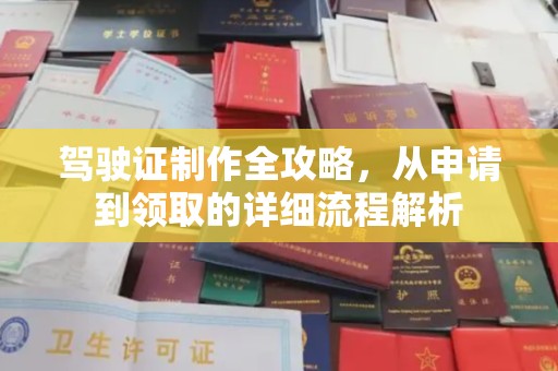 白云驾驶证制作全攻略，从申请到领取的详细流程解析
